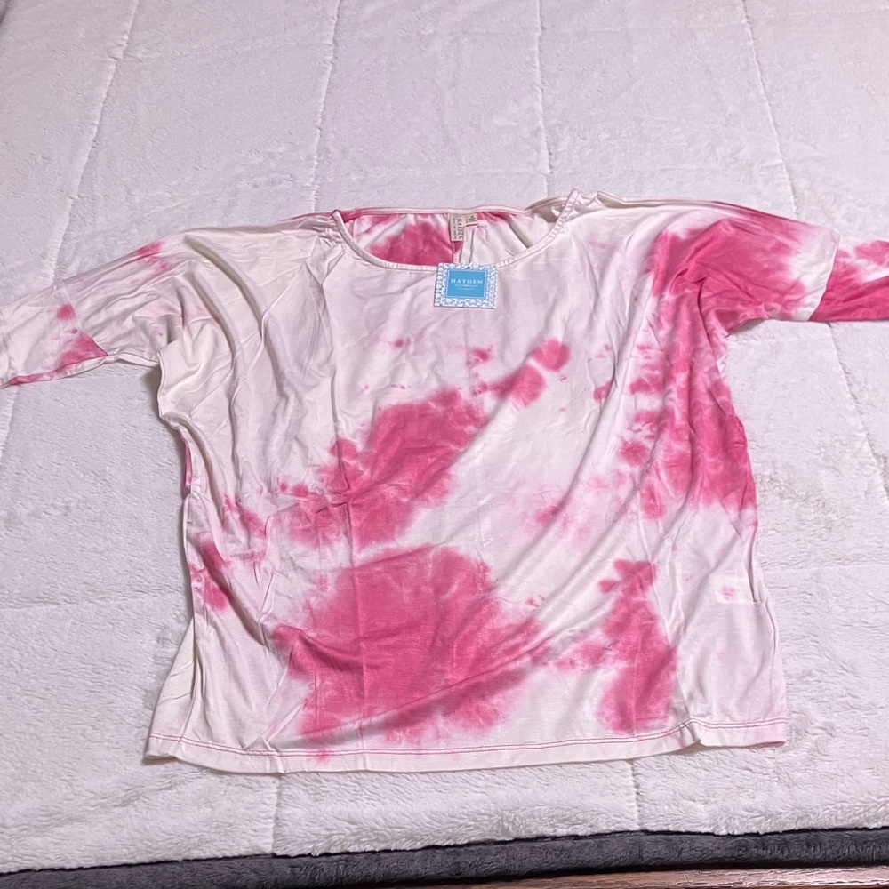 Hayden Pink and White Blouse
